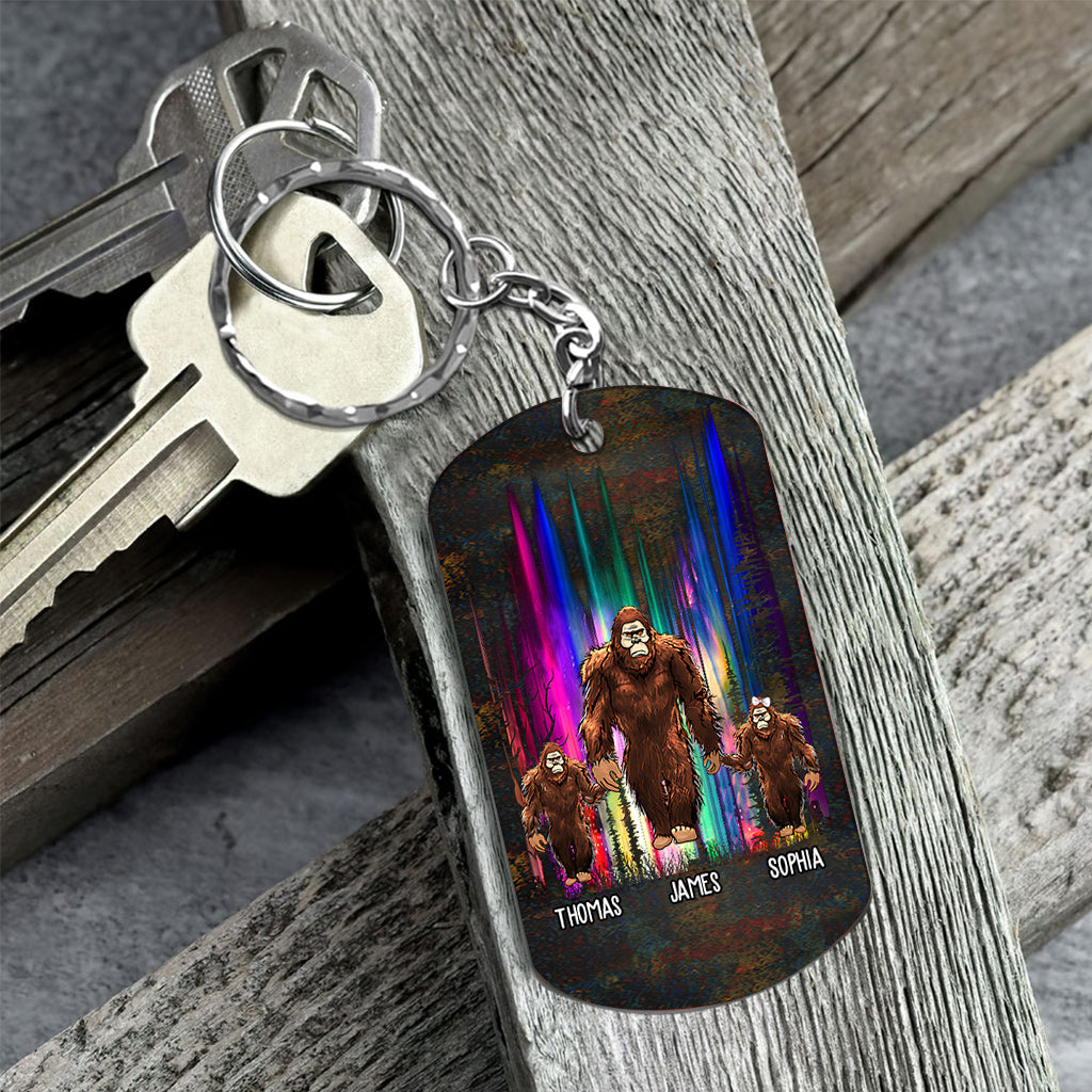 Grandpasquatch - Personalized Grandpa Stainless Steel Keychain