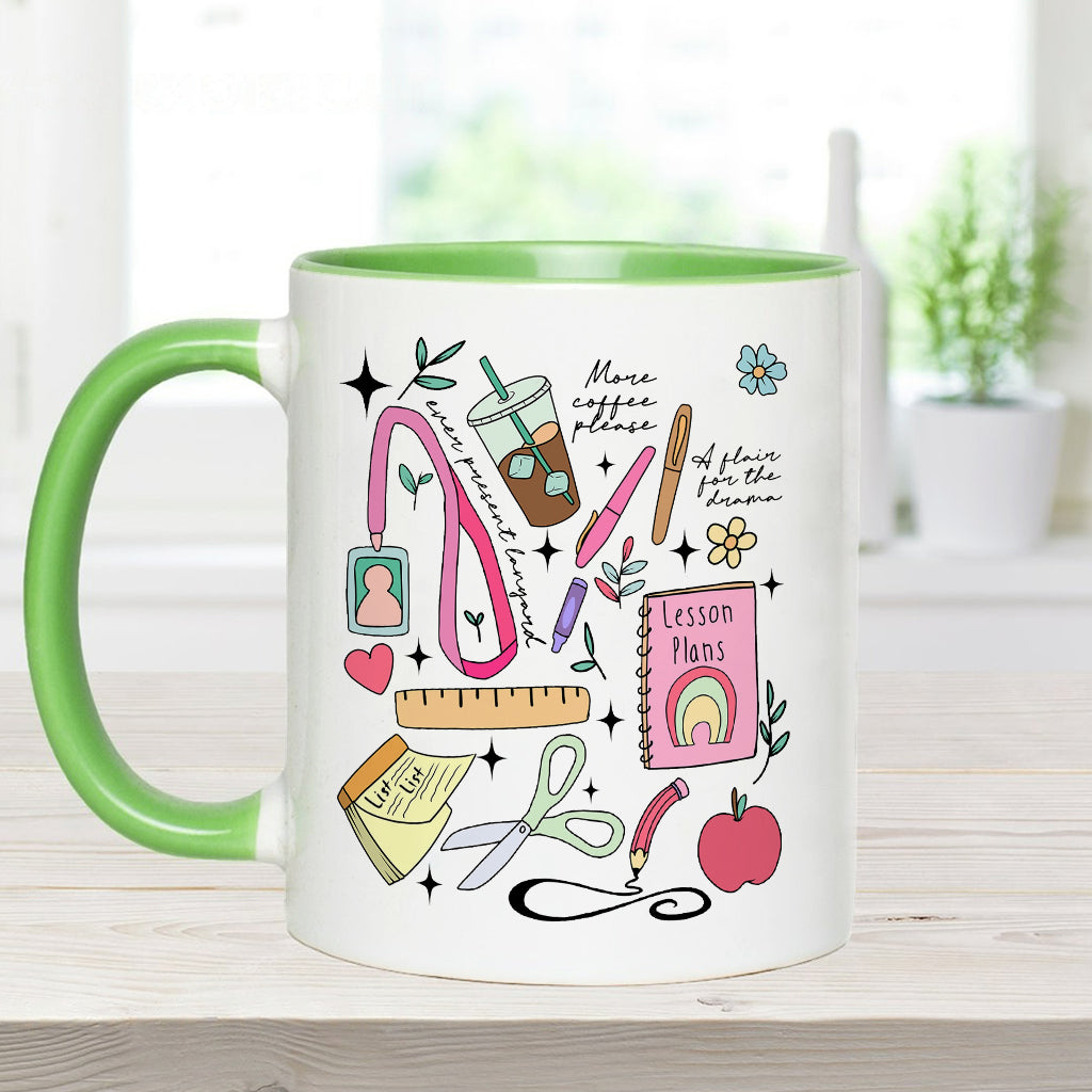 Can’t Talk Right Now Doing Teacher Stuff - Personalized Teacher Accent Mug