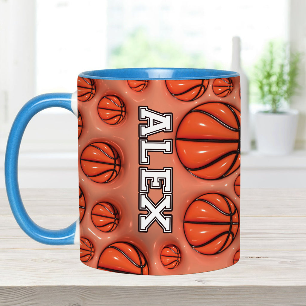 Basketball Lovers - Personalized Basketball Accent Mug