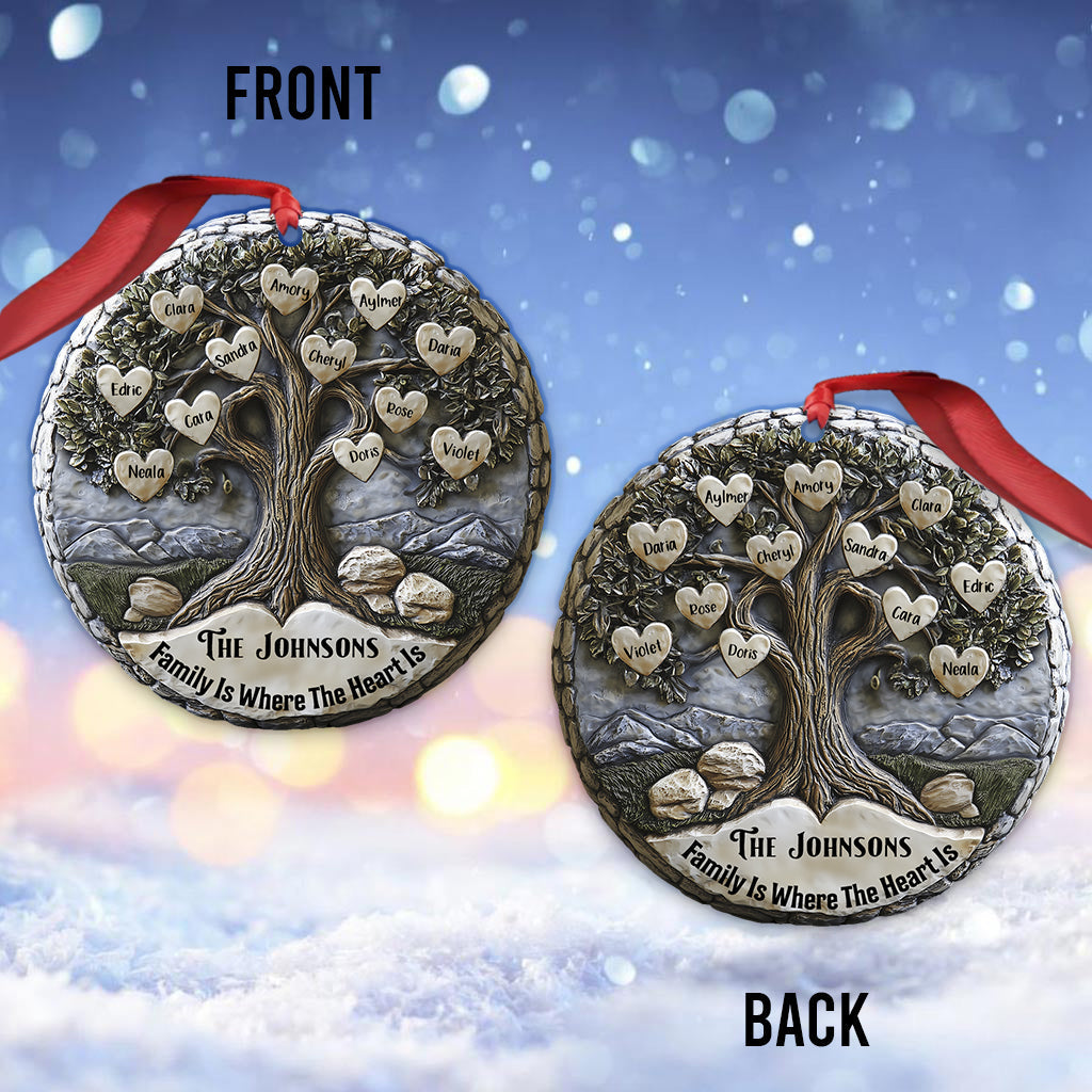 Merry Christmas - Personalized Family Ornament