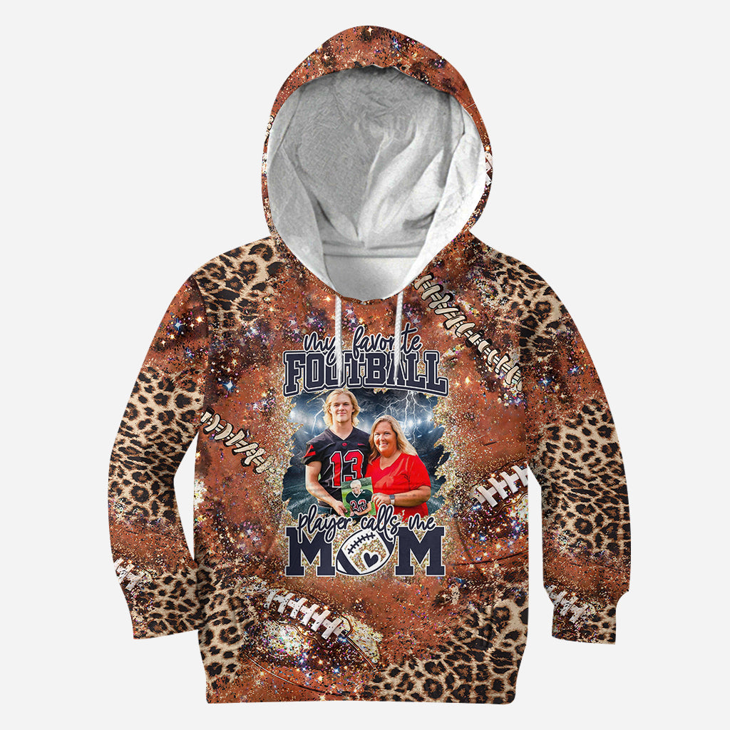 Any Title My Favorite Football Player Calls Me - Personalized Football Hoodie and Leggings