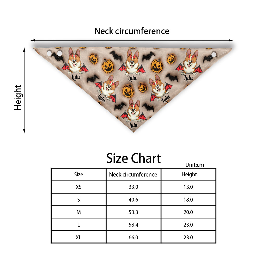 Bandana personnalisé pour chien mignon d'Halloween