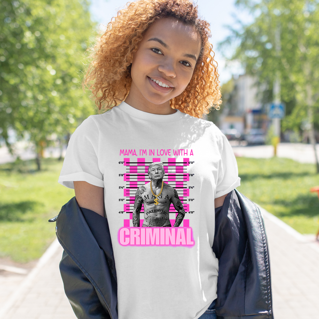Thug Life Trump Shirt, Mama I'm In Love With A Cr!m!nal Shirt, MAGA Shirt, Free Trump Shirt Hoodie Sweatshirt