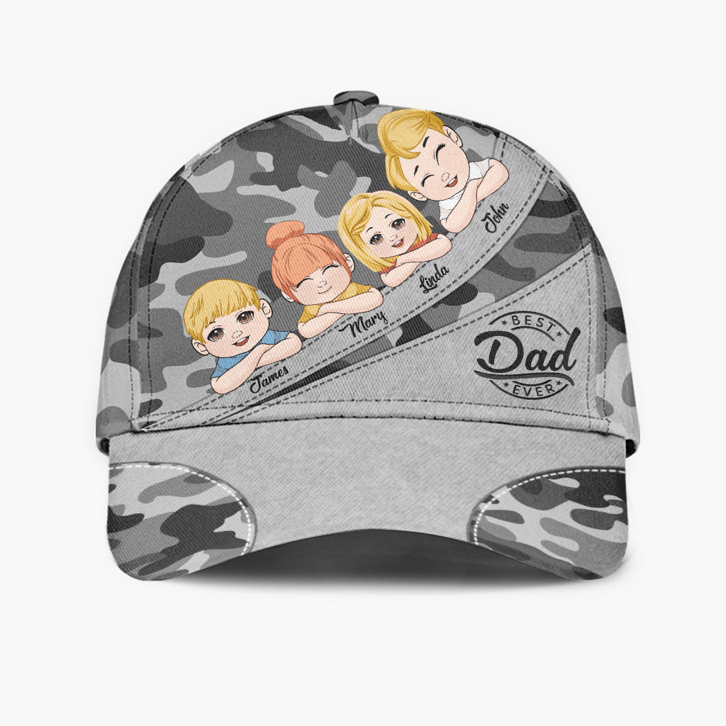 Best Dad Ever Cool Kids - Personalized Father Classic Cap