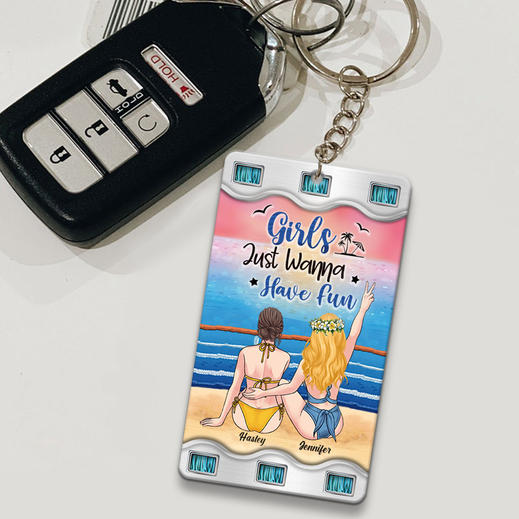 Time To Seas The Day - Personalized Cruising Keychain