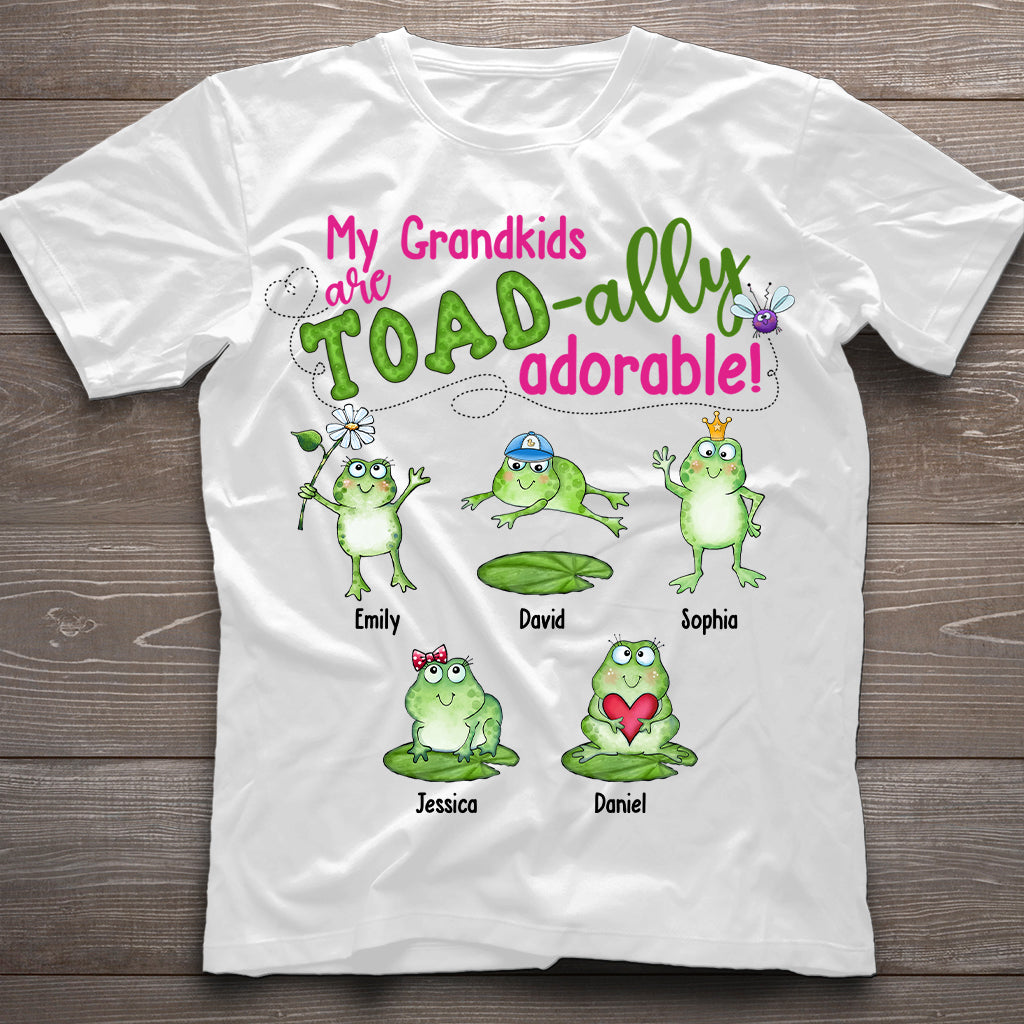 Mes petits-enfants sont Toad-ally - T-shirt et sweat à capuche personnalisés pour grand-mère