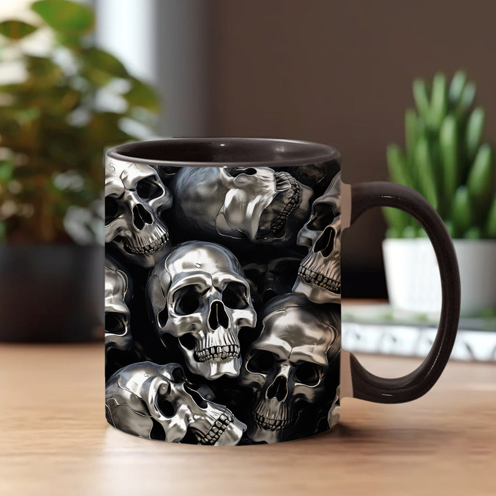 3D Metallic Skulls - Personalized Skull Accent Mug