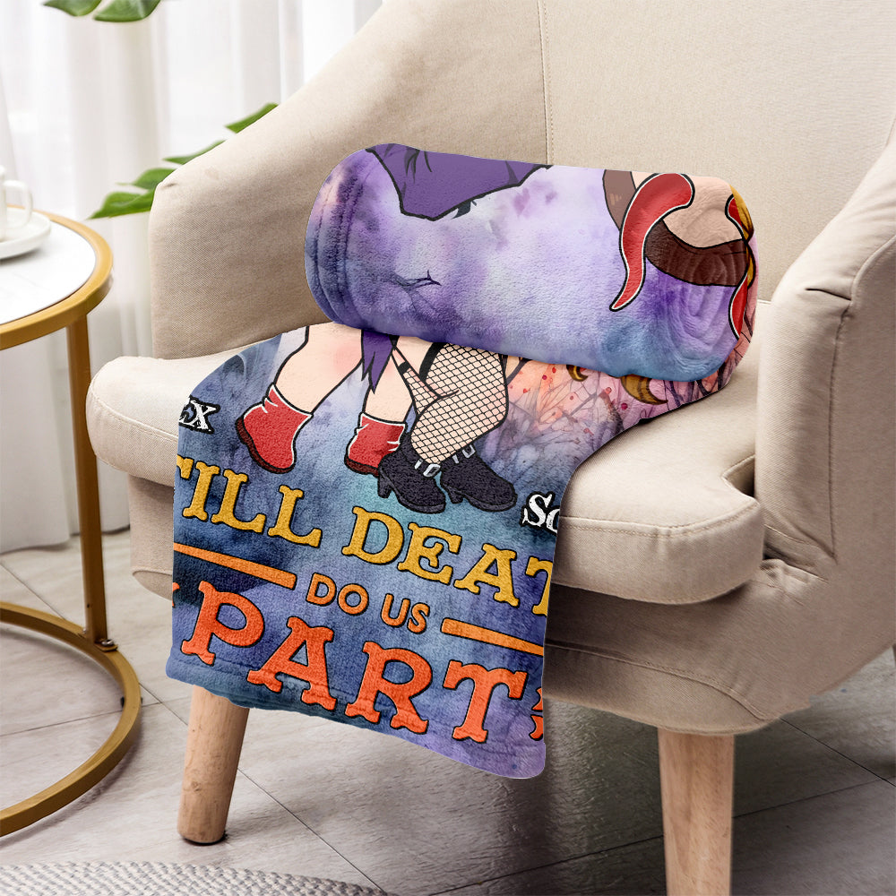 Till Death Do Us Part - Personalized Couple Blanket