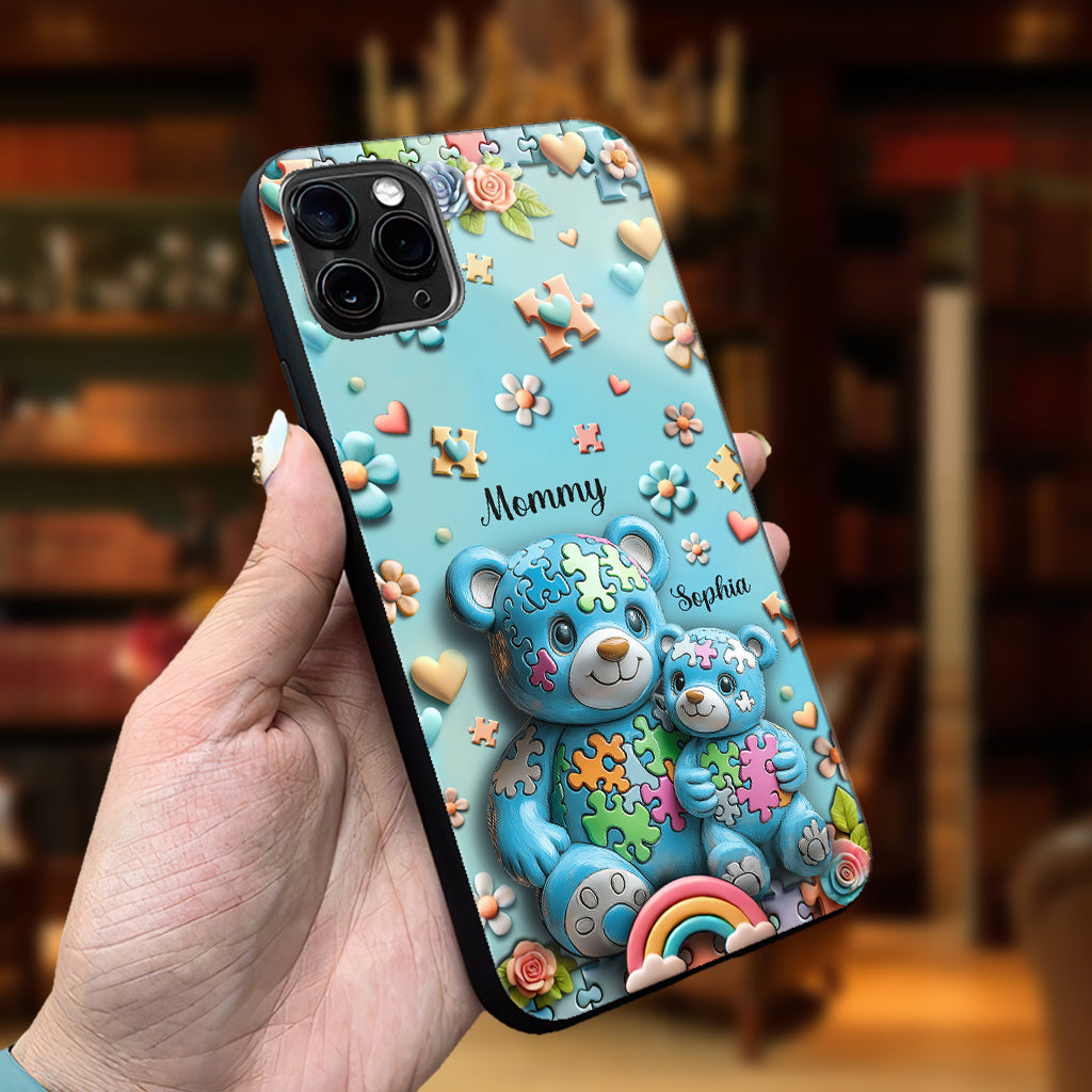 Mama Bear - Personalized Autism Awareness Phone Case