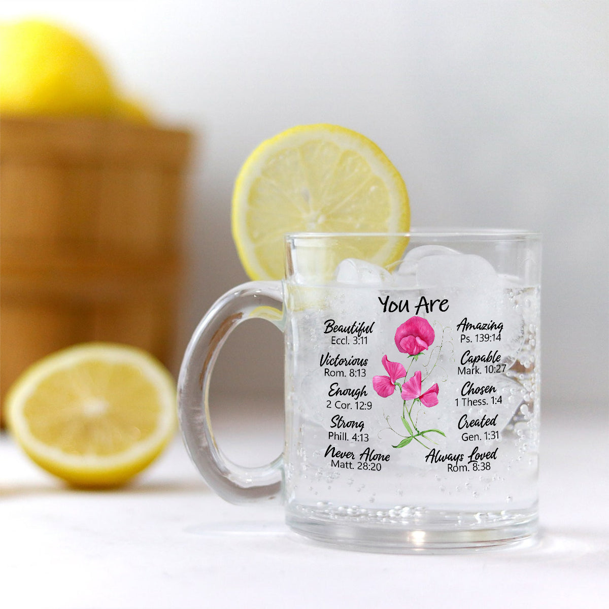 You Are Beautiful - Personalized Glass Mug