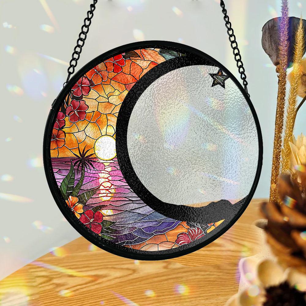 En souvenir de votre chien - Attrape-soleil personnalisé en vitrail