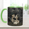 You &amp; Me - Personalized Skull Accent Mug