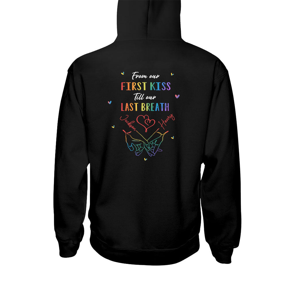 Ich halte dich fest – Personalisiertes LGBT-Unterstützungs-T-Shirt und Hoodie