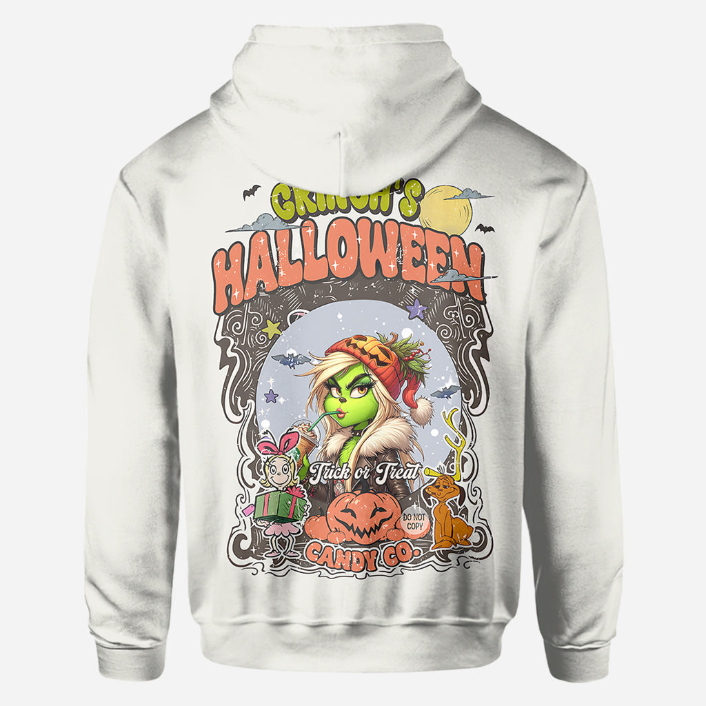 Green Pumpkin Mama Any Title - Personalized Stole Christmas All Over Shirt