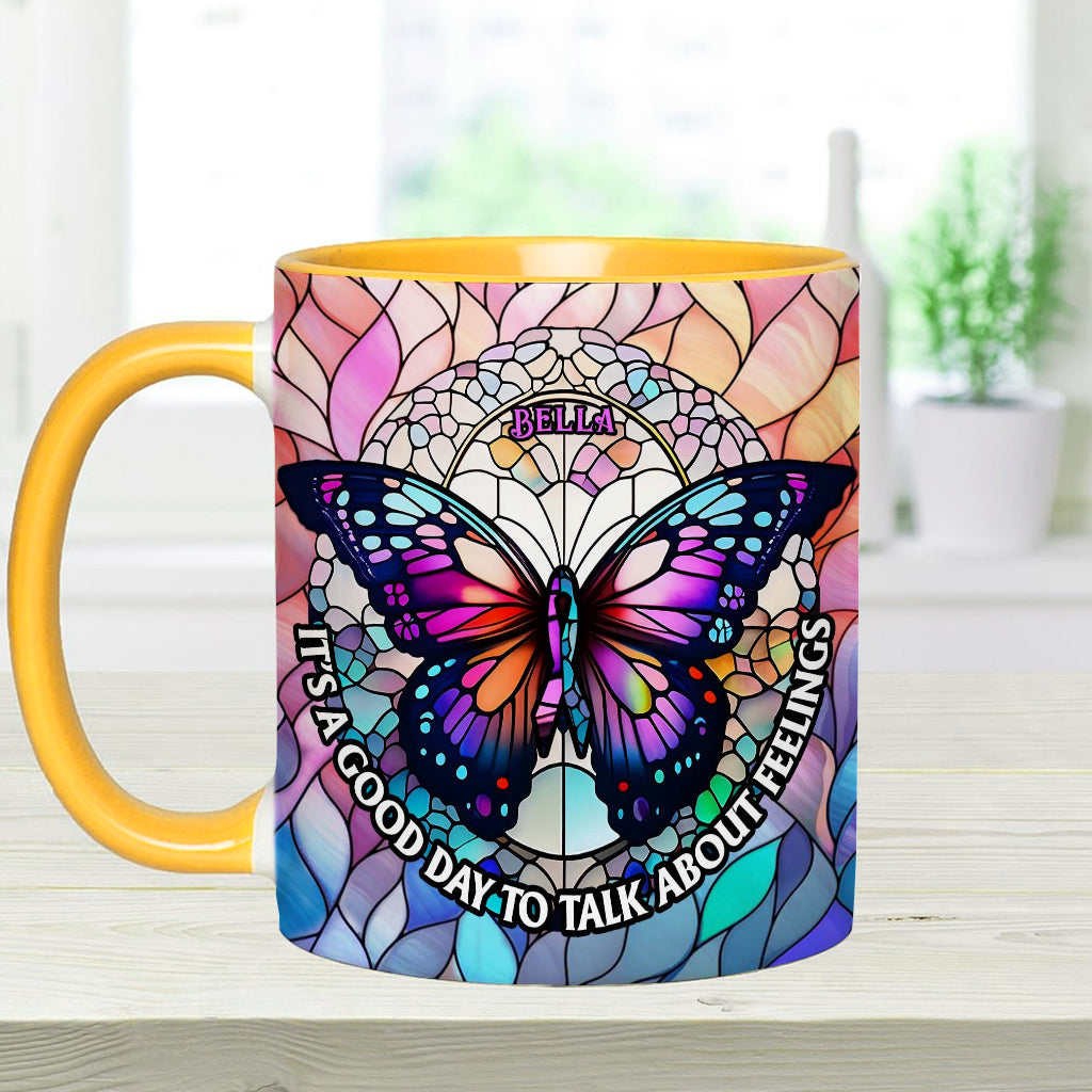 C'est le jour idéal pour parler de ses sentiments - Mug personnalisé