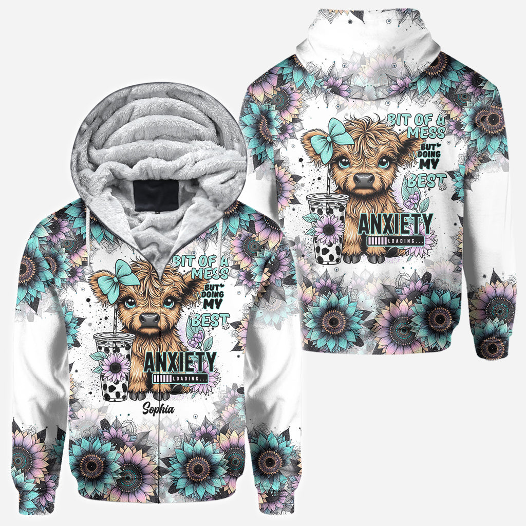 Ein bisschen chaotisch, aber ich gebe mein Bestes – personalisiertes Allover-Shirt