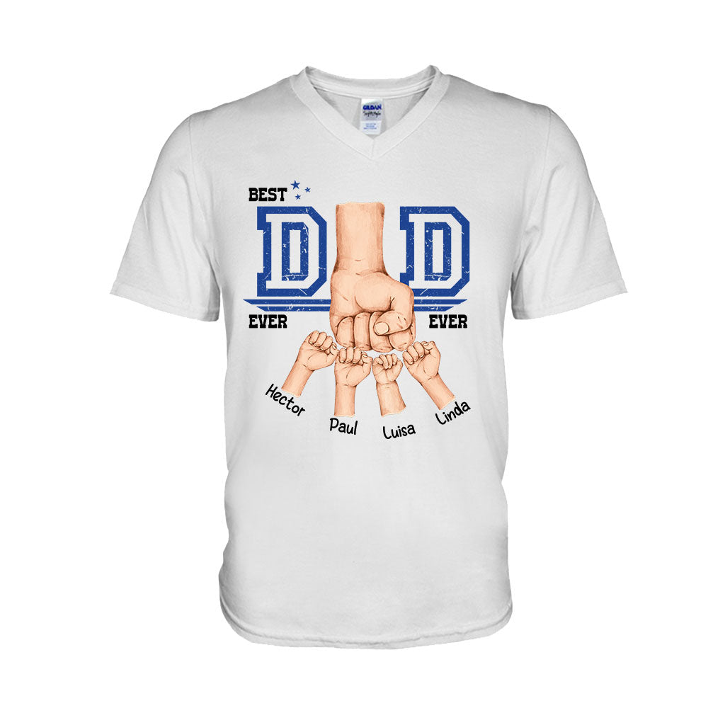 Daddy's Team Fist Bump - Personalized Father T-shirt And Hoodie