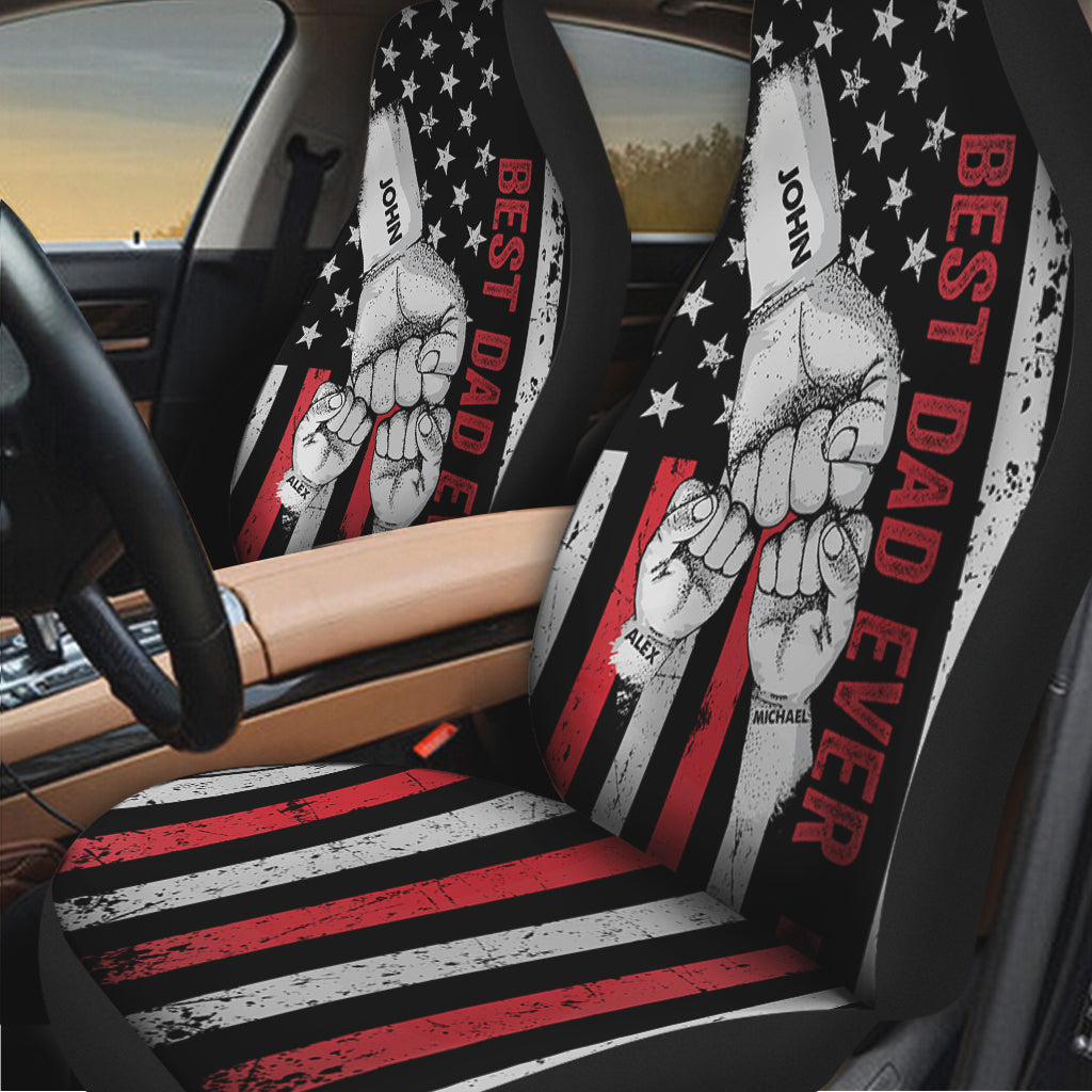 Best Dad Ever - Personalized Father Seat Covers