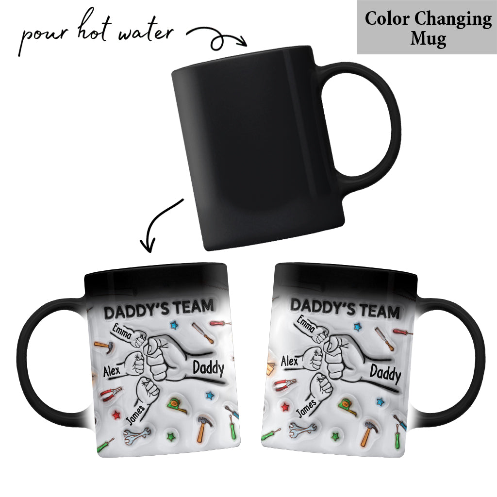 Daddy's Team - Personalized Father Mug