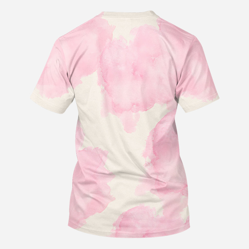 Pink Out - T-shirt personnalisé intégral de sensibilisation au cancer du sein