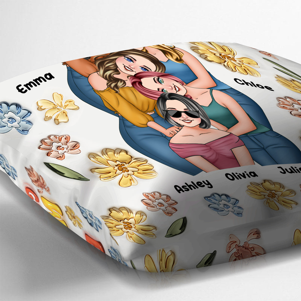 Congrat On Being My Bestie - Personalized Bestie Throw Pillow