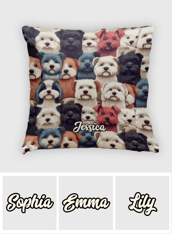 Coussin décoratif personnalisé à motif chien - Motif chien