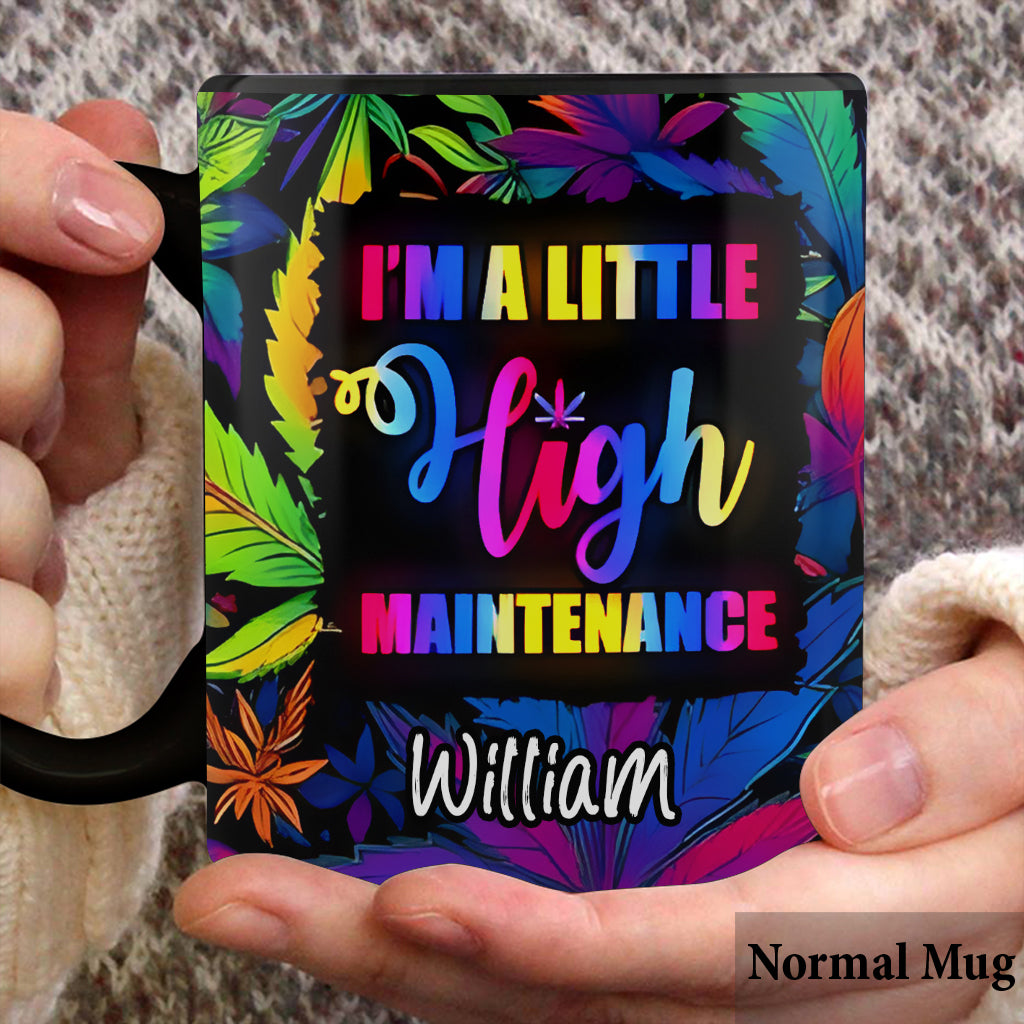 Je suis un peu exigeant(e) - Mug personnalisé pour les amateurs de cannabis