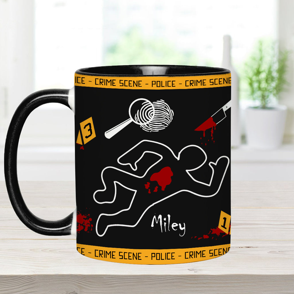 This Is My True Crime Watching Mug - Personalized Accent Mug
