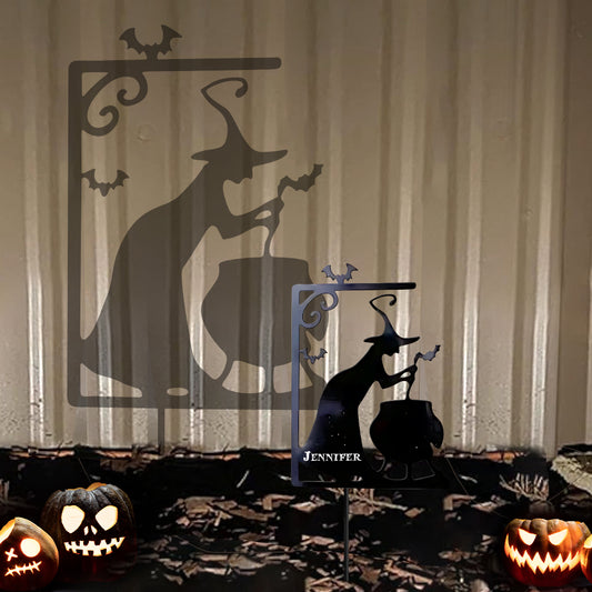 Witch Property Trespassers Will Be Used As Ingredients - Personalized Witch Metal Garden Art