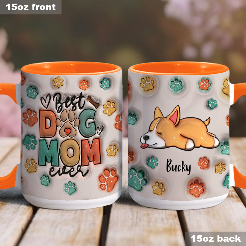 Meilleure maman de chien au monde - Mug personnalisé avec motif chien