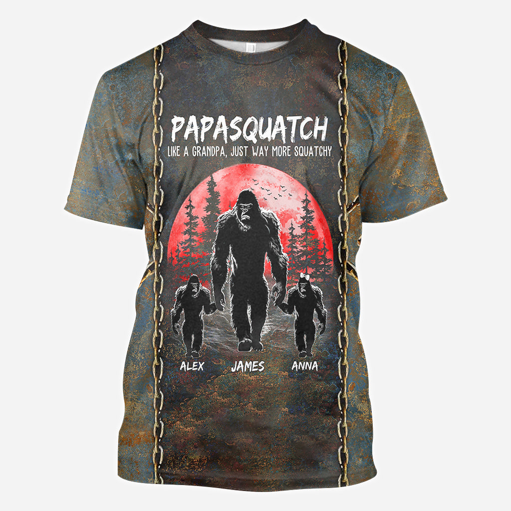 Grandpasquatch - Personalized Father All Over Shirt