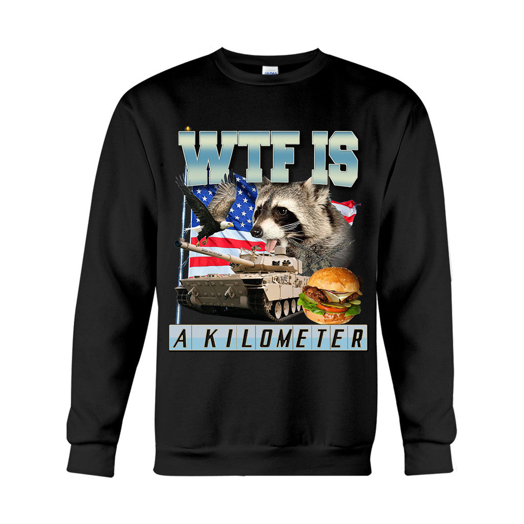 Was zum Teufel ist ein Kilometer? – Waschbär-T-Shirt und Hoodie