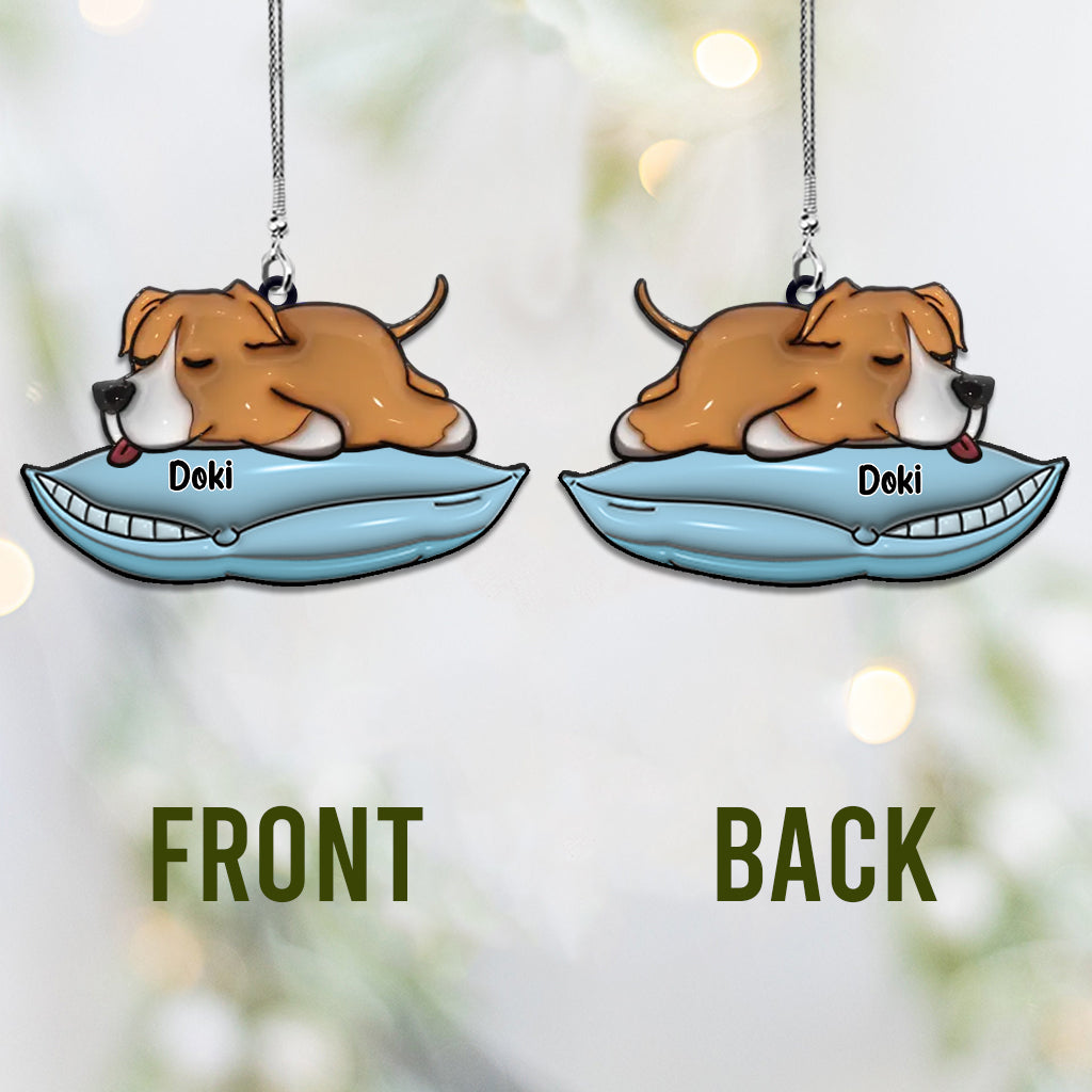 J'aime mes chiens - Ornement de voiture personnalisé pour chien