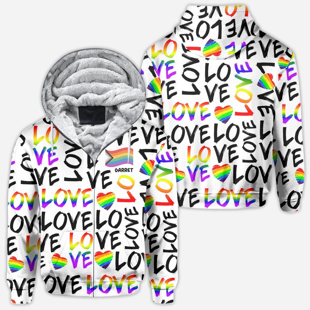 Love is Love - Personalized LGBT Support All Over Shirt