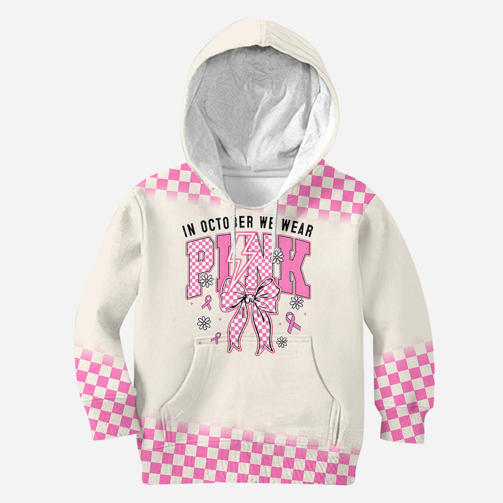 In October We Wear Pink - Personalized Breast Cancer Awareness All Over Shirt