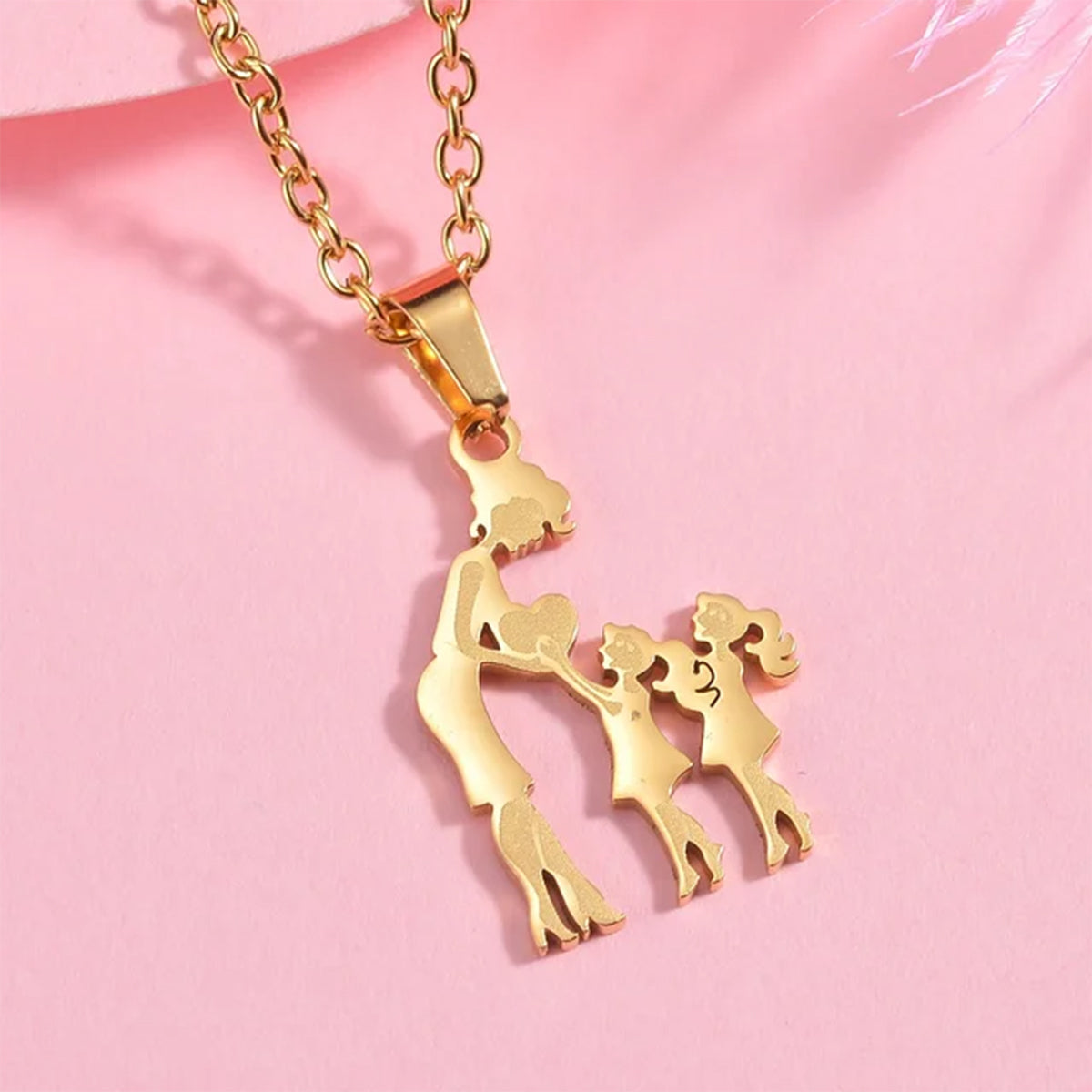 Mom With Children Custom Pendants Necklace - Mother Mom With Children Custom Pendants Necklace