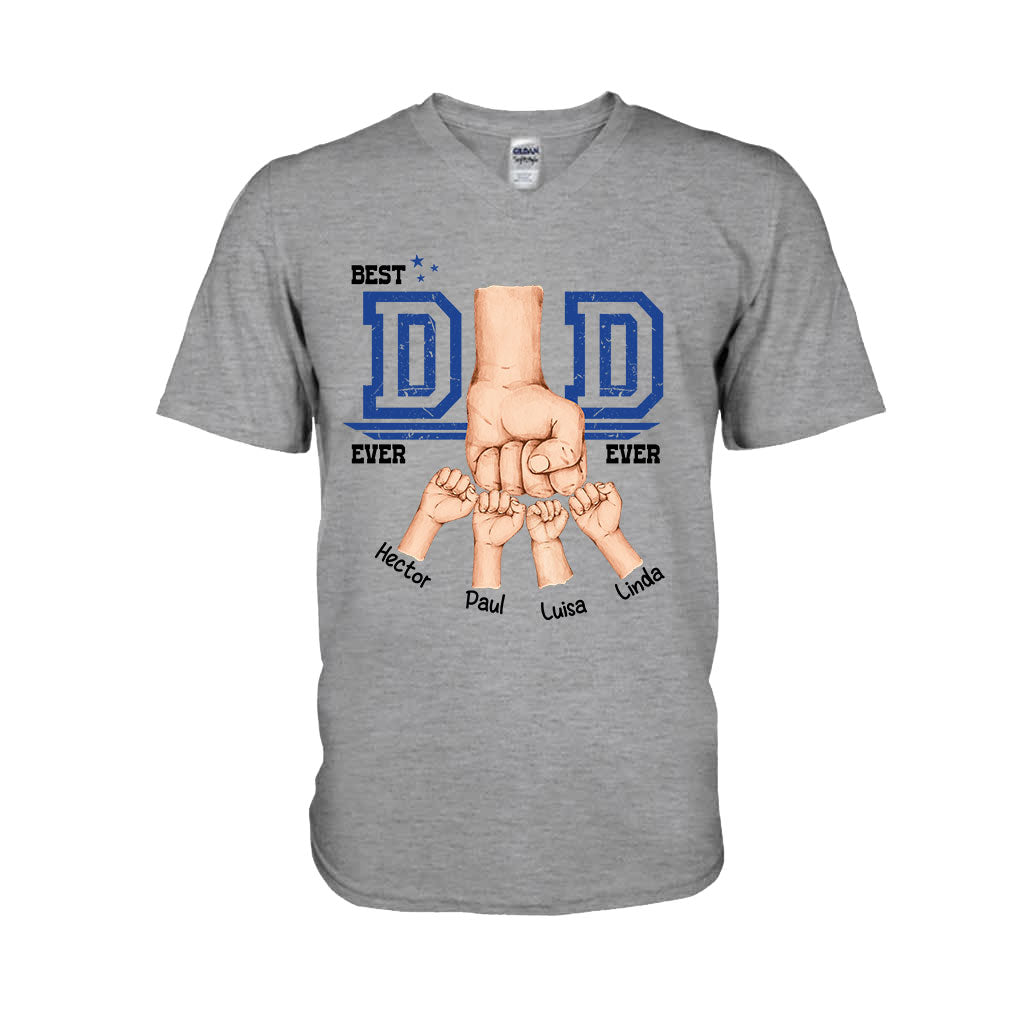 Daddy's Team Fist Bump - Personalized Father T-shirt And Hoodie