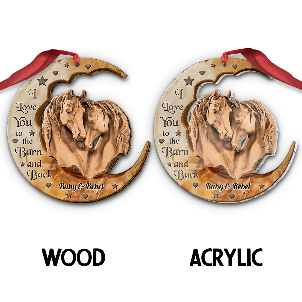 De notre premier baiser - Ornement cheval personnalisé