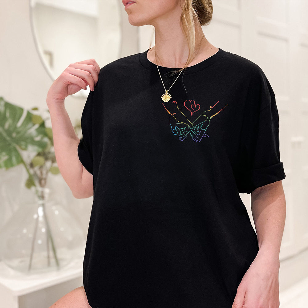 Ich halte dich fest – Personalisiertes LGBT-Unterstützungs-T-Shirt und Hoodie