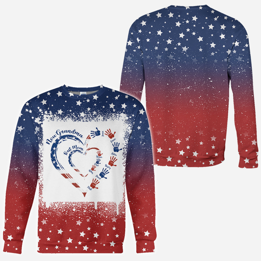 Première maman, maintenant grand-mère - T-shirt personnalisé « Grand-mère »