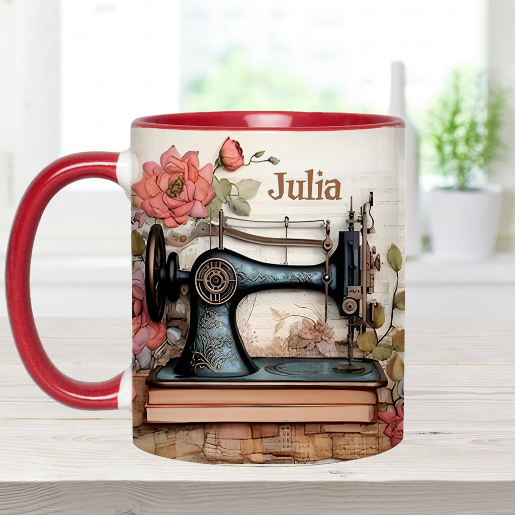Sewing Machine - Personalized Sewing Accent Mug
