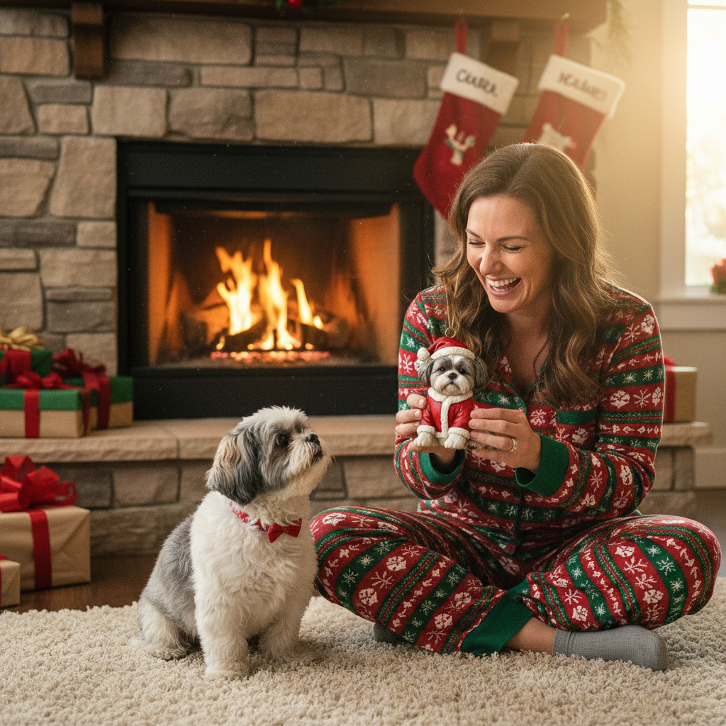 Furry And Bright - Personalized Dog Custom Made 3D Minifigure Ornament