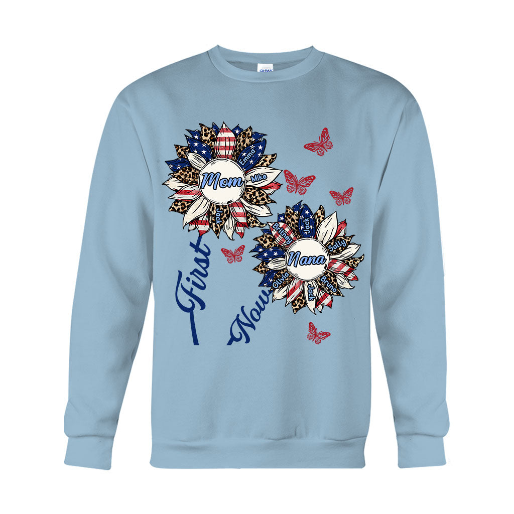 Erst Mama, jetzt Opa – Personalisiertes Oma-T-Shirt und Hoodie