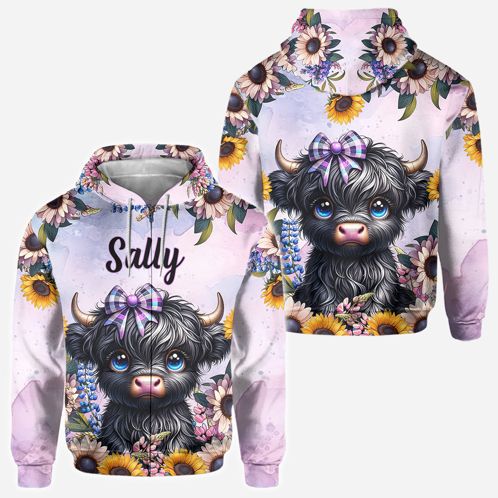 T-shirt personnalisé « Petite vache mignonne »