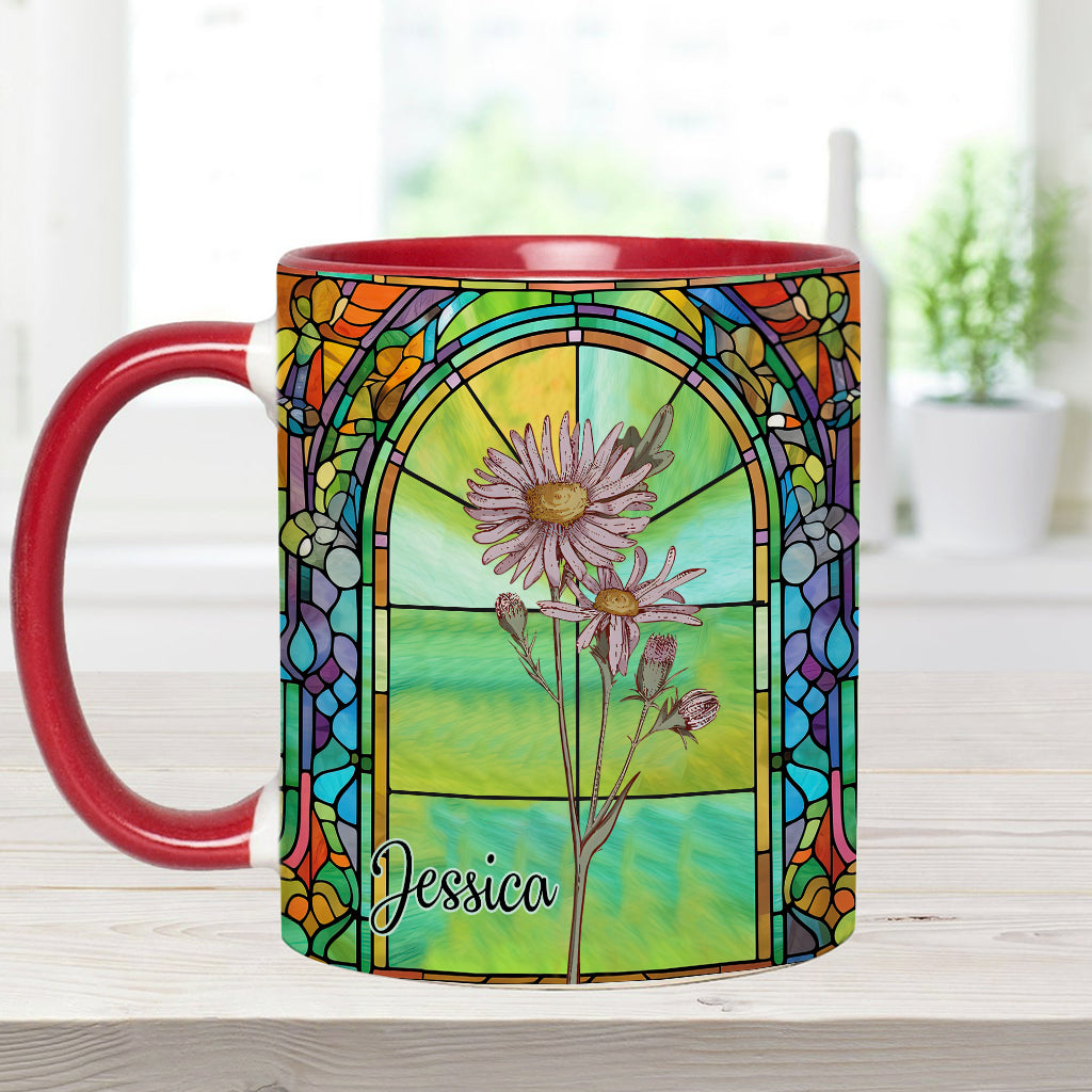 Soyez votre propre fleur de naissance magnifique - Mug personnalisé