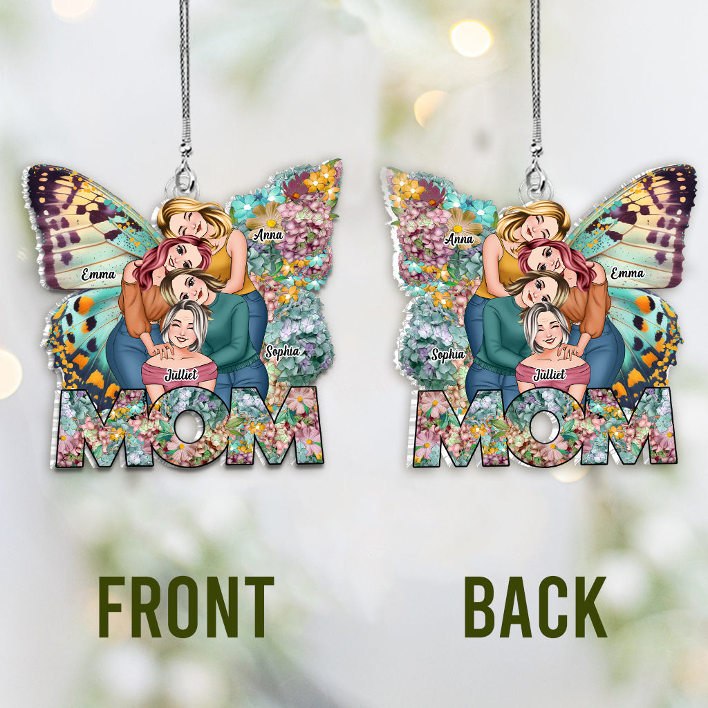 Best Mom Ever - Personalized Mother Custom Shaped Car Ornament