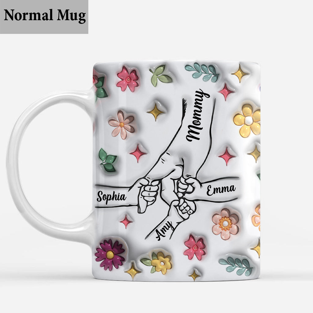 Holding Hands - Personalized Mother Mug