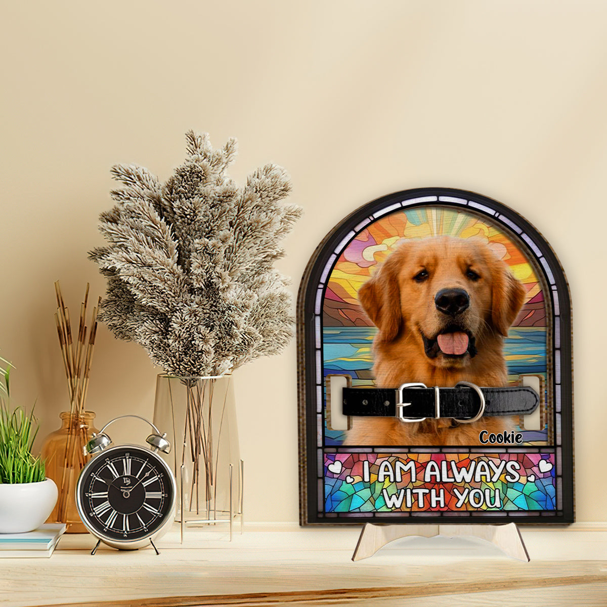 I'm Always With You - Personalized Dog 2 Layered Wood Sign / Wood Plaque