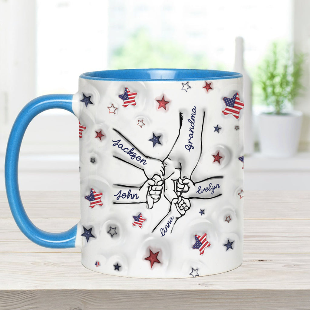 Proud Grandma Mom Aunt - Personalized Grandma Accent Mug