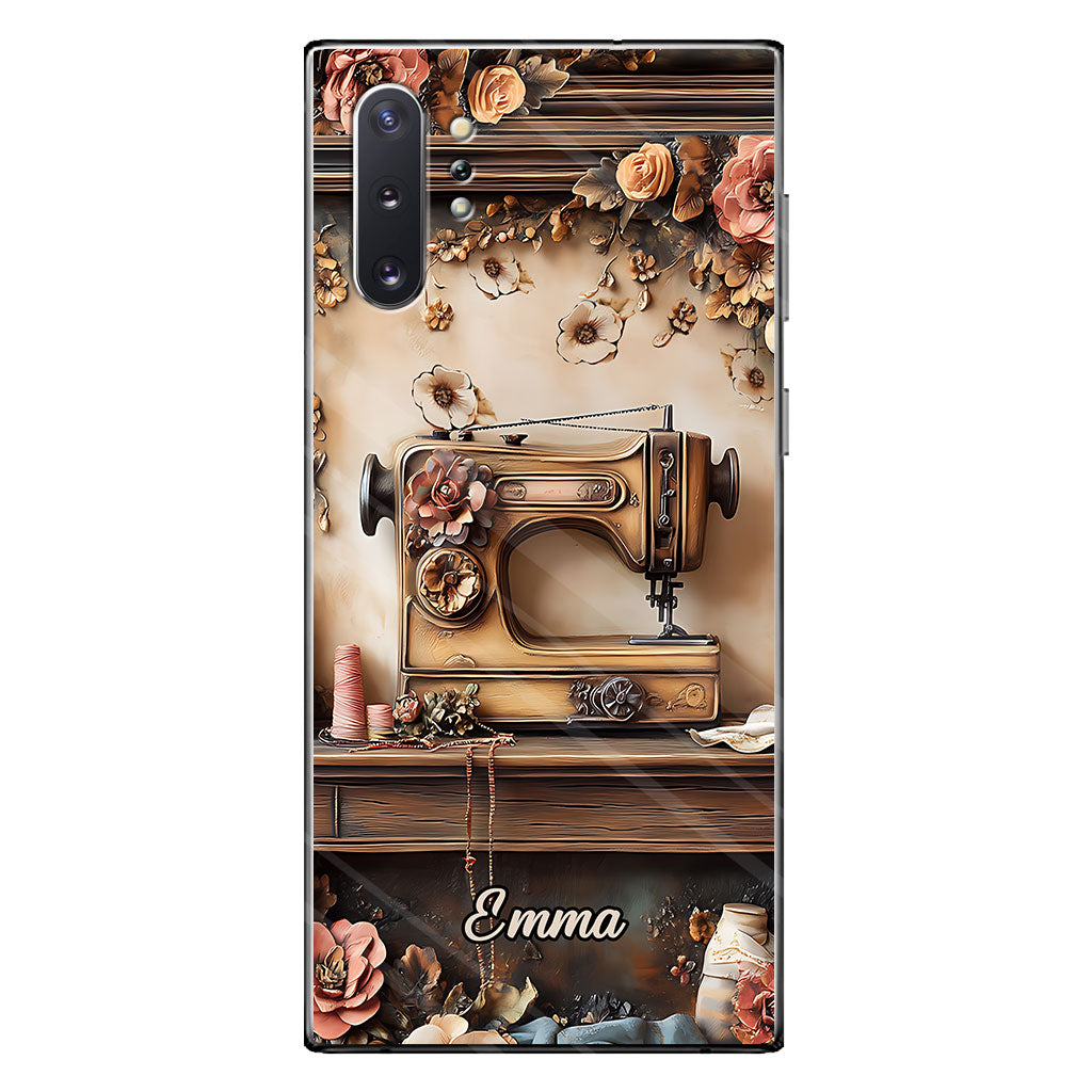 Beautiful Sewing Machine - Personalized Sewing Clear Phone Case
